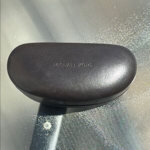 Michael Kors Brown Leather Sunglasses Case